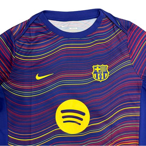 ÁO BÓNG ĐÁ BARCELONA TRAINING 2025/26 CHÍNH HÃNG HJ7142-456