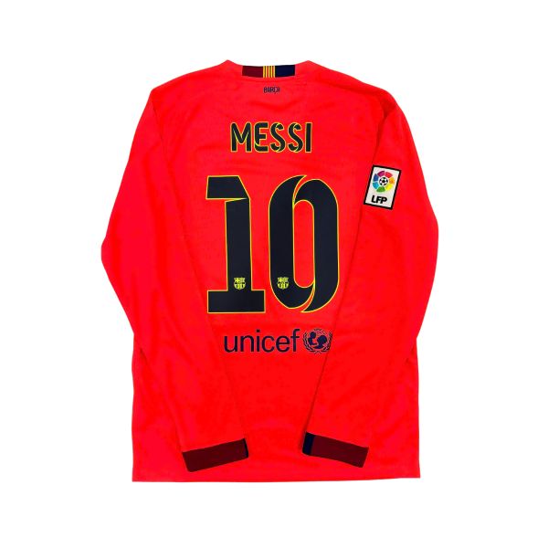 ÁO BÓNG ĐÁ BARCELONA 2014/15 SÂN KHÁCH CHÍNH HÃNG PLAYER 618738-672 - NAME PATCH LFP MESSI