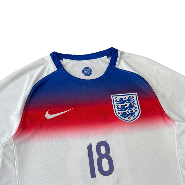 ÁO BÓNG ĐÁ TUYỂN NỮ ANH 2025 SÂN NHÀ CHÍNH HÃNG FAN + KELLY #18 - FZ9012-405