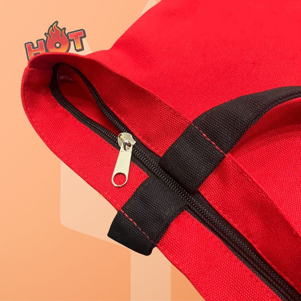 TÚI TOTE CANVAS MANCHESTER UNITED CUNHA #10 MÀU ĐỎ - SPIDY TTMU02-CUNHA
