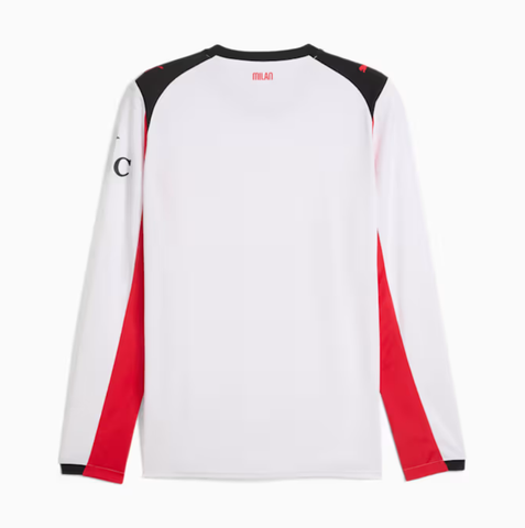 ÁO BÓNG ĐÁ AC MILAN 2025/26 CHÍNH HÃNG SÂN KHÁCH BẢN FAN TAY DÀI - 779972 02