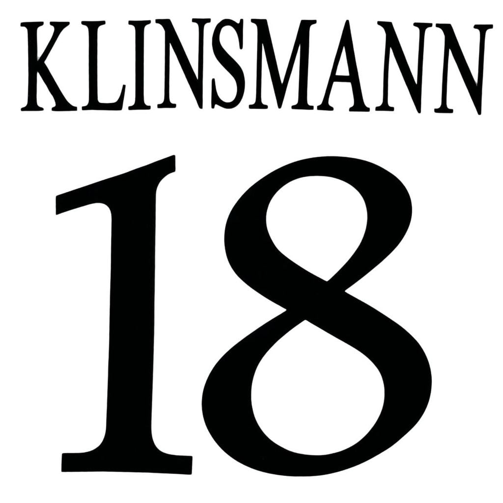 ÁO BÓNG ĐÁ ĐỘI TUYỂN ĐỨC RETRO 1996/97 CHÍNH HÃNG SÂN NHÀ PLAYER NAME PATCH KLINSMANN