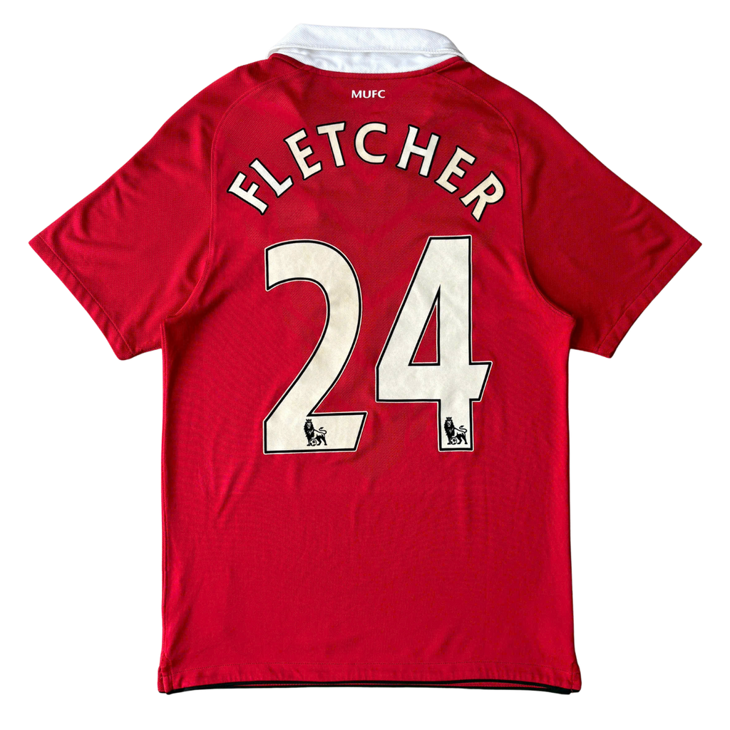 ÁO BÓNG ĐÁ MANCHESTER UNITED 2010/11 SÂN NHÀ CHÍNH HÃNG - FLETCHER #24 -- 382469-623