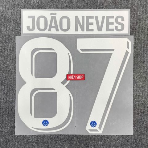 NAMESET JOÃO NEVES 87 AUTHENTIC PARIS SAINT-GERMAIN SÂN NHÀ 2026/27 CUP