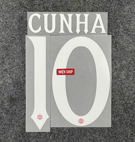 NAMESET CUNHA 10 AUTHENTIC MUFC MANCHESTER UNITED SÂN NHÀ 2025/26 CUP