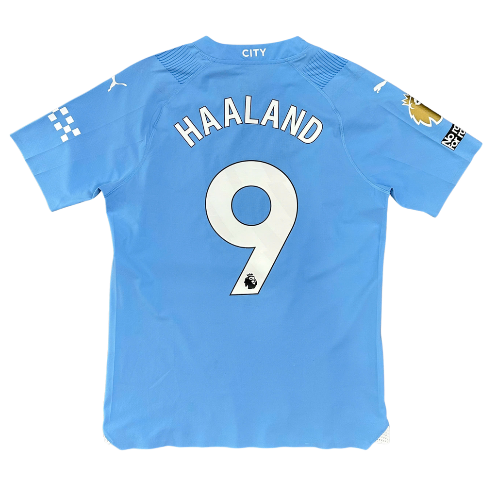 ÁO BÓNG ĐÁ MANCHESTER CITY 2023/24 SÂN NHÀ CHÍNH HÃNG BẢN PLAYER NAMESET HAALAND 9 - 770437 01