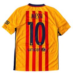 ÁO BÓNG ĐÁ BARCELONA 2015/16 CHÍNH HÃNG SÂN KHÁCH FAN 658785-740 - NAME PATCH LFP MESSI