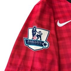 ÁO BÓNG ĐÁ MANCHESTER UNTED 2012/13 SÂN NHÀ CHÍNH HÃNG - PATCH NGOẠI HẠNG ANH & VIDIC #15 + CHỮ KÍ -- 479278-623