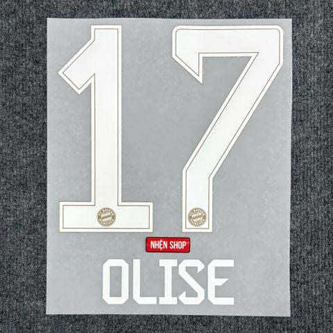 NAMESET OLISE 17 AUTHENTIC BAYERN MUNICH 2026/27 SÂN NHÀ BUNDESLIGA