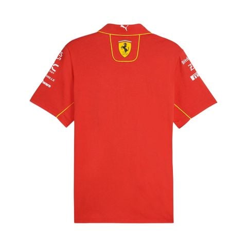 ÁO POLO F1 SCUDERIA FERRARI TEAM 2025 FAN AUTHENTIC - 763602 - 01