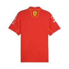 ÁO POLO F1 SCUDERIA FERRARI TEAM 2025 FAN AUTHENTIC - 763602 - 01
