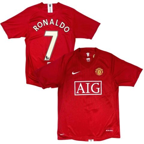 ÁO BÓNG ĐÁ MANCHESTER UNITED 2007/09 SÂN NHÀ CHÍNH HÃNG – NAMESET RONALDO – 237924-666