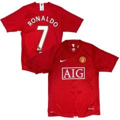 ÁO BÓNG ĐÁ MANCHESTER UNITED 2007/09 SÂN NHÀ CHÍNH HÃNG – NAMESET RONALDO – 237924-666