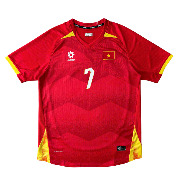 ÁO BÓNG ĐÁ VIỆT NAM 2025 SÂN NHÀ CHÍNH HÃNG PLAYER - N.DINH BAC #7 - MJ-A4040-03