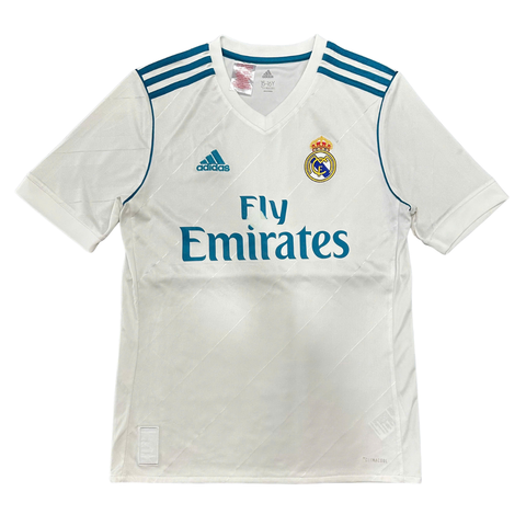 ÁO BÓNG ĐÁ THIẾU NIÊN REAL MADRID 2017/18 CHÍNH HÃNG SÂN NHÀ BẢN FAN - B31111 - 15/16Y - 8/10