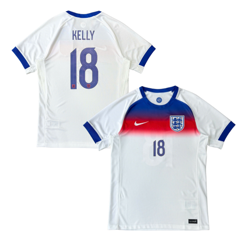 ÁO BÓNG ĐÁ TUYỂN NỮ ANH 2025 SÂN NHÀ CHÍNH HÃNG FAN + KELLY #18 - FZ9012-405