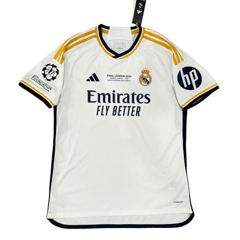ÁO BÓNG ĐÁ REAL MADRID SÂN NHÀ 2023/24 BẢN FAN - HR3796 ( FULL NAMESET VINICIUS-7, PATCH C1, SPONSOR, MATCH DETAILS)