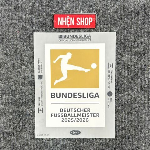 PATCH VÔ ĐỊCH BUNDESLIGA 2025/26 AUTHENTIC BAYERN MUNICH 26/27
