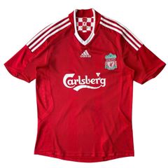 ÁO BÓNG ĐÁ LIVERPOOL 2008/09 SÂN NHÀ CHÍNH HÃNG - HYYPIA #4 + CHỮ KÍ - 313214
