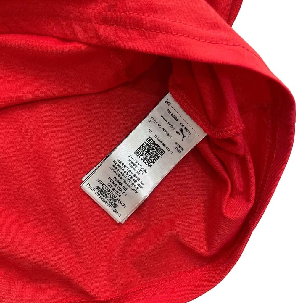 ÁO POLO F1 SCUDERIA FERRARI TEAM 2025 FAN AUTHENTIC - 763602 - 01