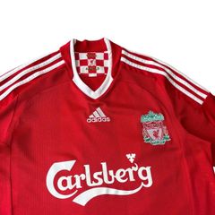 ÁO BÓNG ĐÁ LIVERPOOL 2008/09 SÂN NHÀ CHÍNH HÃNG - HYYPIA #4 + CHỮ KÍ - 313214