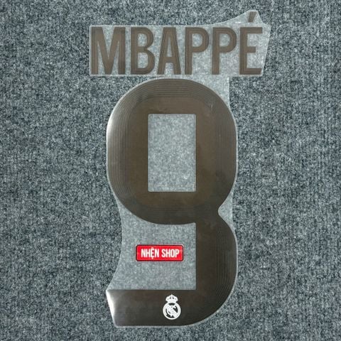 NAMESET MBAPPÉ 9 AUTHENTIC REAL MADRID SÂN NHÀ 2025/26 FIFA CLUB WORLD CUP