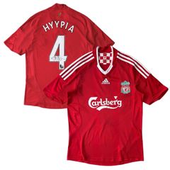 ÁO BÓNG ĐÁ LIVERPOOL 2008/09 SÂN NHÀ CHÍNH HÃNG - HYYPIA #4 + CHỮ KÍ - 313214