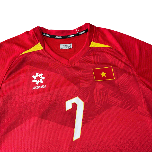 ÁO BÓNG ĐÁ VIỆT NAM 2025 SÂN NHÀ CHÍNH HÃNG PLAYER - N.DINH BAC #7 - MJ-A4040-03