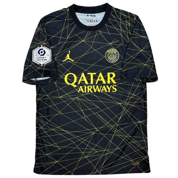 ÁO BÓNG ĐÁ PSG 2022/23 THỨ TƯ CHÍNH HÃNG PLAYER - PATCH LIGUE ONE + MBAPPÉ -- DR3797-010