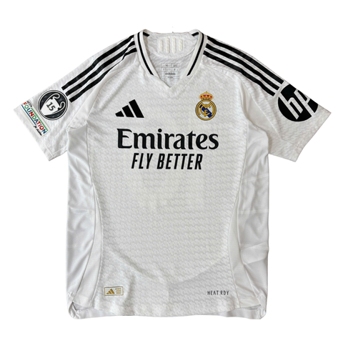ÁO BÓNG ĐÁ REAL MADRID 2024/25 SÂN NHÀ CHÍNH HÃNG PLAYER - PATCH C1 + MODRIĆ - JX2137