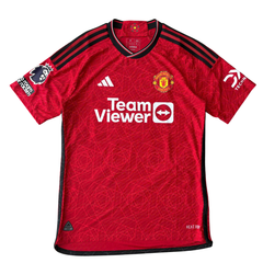 ÁO BÓNG ĐÁ MANCHESTER UNITED 2023/24 SÂN NHÀ CHÍNH HÃNG PLAYER + PATCH NGOẠI HẠNG ANH & McTOMINAY #39 - IN3520