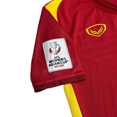 ÁO BÓNG ĐÁ VIỆT NAM 2021 SÂN NHÀ CHÍNH HÃNG PLAYER + PATCH AFC WOMEN'S ASIAN CUP #7 N.T.T.DUNG + CHỮ KÍ CẦU THỦ