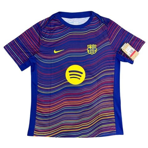 ÁO BÓNG ĐÁ BARCELONA TRAINING 2025/26 CHÍNH HÃNG HJ7142-456