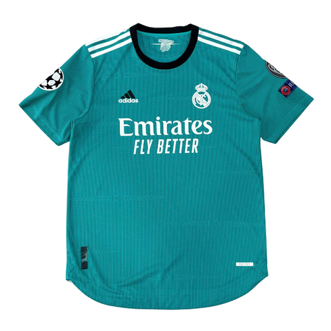 ÁO BÓNG ĐÁ REAL MADRID 2021/22 THỨ BA CHÍNH HÃNG PLAYER + PATCH UCL - HA0088