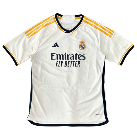 ÁO BÓNG ĐÁ TRẺ EM REAL MADRID 2023/24 CHÍNH HÃNG SÂN NHÀ BẢN FAN - IB0011