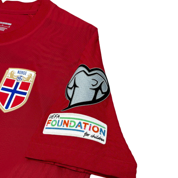 ÁO BÓNG ĐÁ NA UY 2022/23 SÂN NHÀ CHÍNH HÃNG PLAYER - PATCH VÒNG LOẠI EURO 2024 - CW3101-687