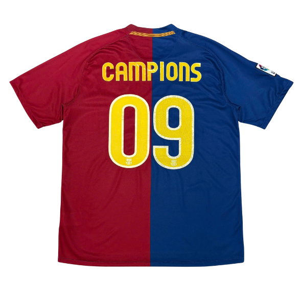 ÁO BÓNG ĐÁ BARCELONA 2008/09 SÂN NHÀ CHÍNH HÃNG - CAMPIONS 09 - 286784-655