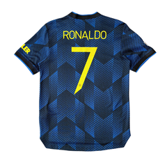 ÁO BÓNG ĐÁ MANCHESTER UNITED 2021/22 THỨ BA CHÍNH HÃNG PLAYER - PATCH C1 + RONALDO #7 - GM4617