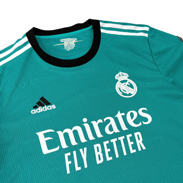 ÁO BÓNG ĐÁ REAL MADRID 2021/22 THỨ BA CHÍNH HÃNG PLAYER + PATCH UCL - HA0088