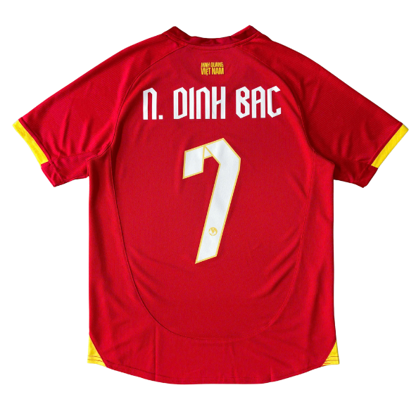 ÁO BÓNG ĐÁ VIỆT NAM 2025 SÂN NHÀ CHÍNH HÃNG PLAYER - N.DINH BAC #7 - MJ-A4040-03