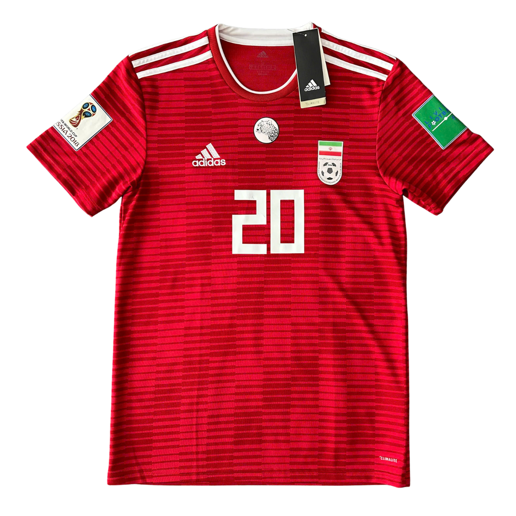 ÁO BÓNG ĐÁ TUYỂN IRAN 2018 CHÍNH HÃNG SÂN SÁCH BẢN FAN NAME SET SARDAR 20 - CF0677 - 9/10