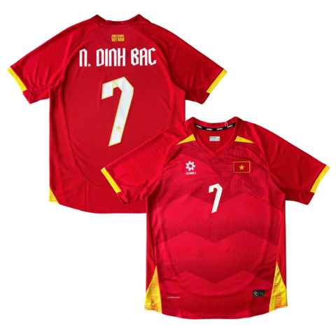 ÁO BÓNG ĐÁ VIỆT NAM 2025 SÂN NHÀ CHÍNH HÃNG PLAYER - N.DINH BAC #7 - MJ-A4040-03
