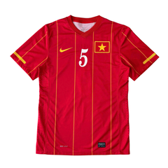 ÁO BÓNG ĐÁ VIỆT NAM 2010 SÂN NHÀ CHÍNH HÃNG PLAYER + N.H.THINH #5 - NGÔ HOÀNG THỊNH