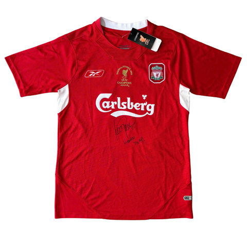 ÁO BÓNG ĐÁ LIVERPOOL 2005/06 SÂN NHÀ HÀNG THÁI + CHỮ KÍ LUIS GARCIA