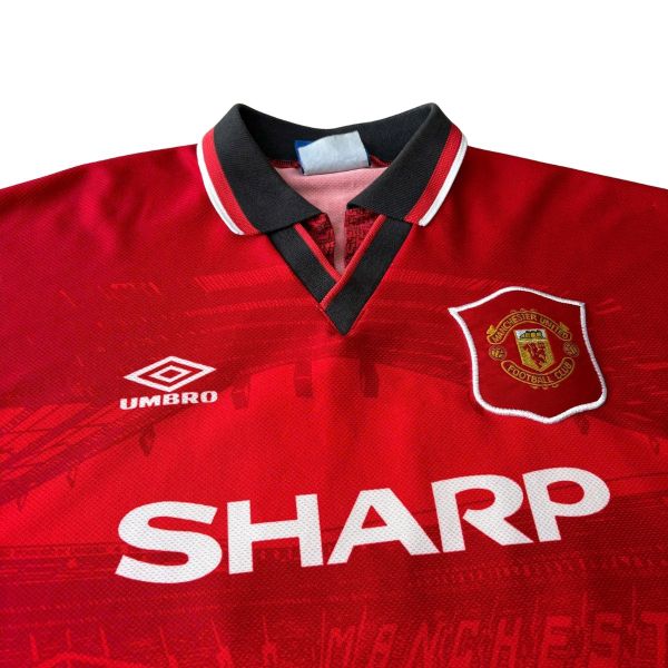 ÁO BÓNG ĐÁ MANCHESTER UNITED 1994/96 SÂN NHÀ CHÍNH HÃNG - GIGGS #11