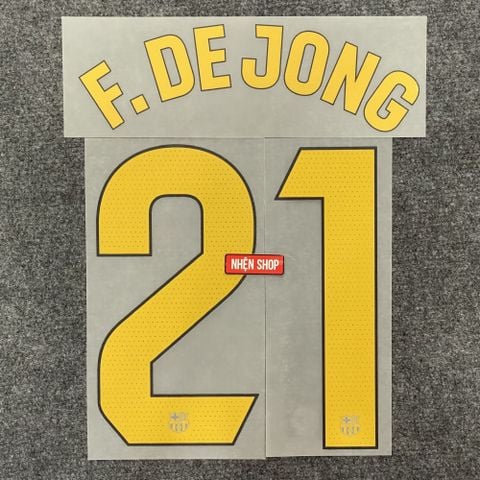 NAMESET F.DE JONG 21 AUTHENTIC BARCELONA 2026/27 SÂN NHÀ LALIGA