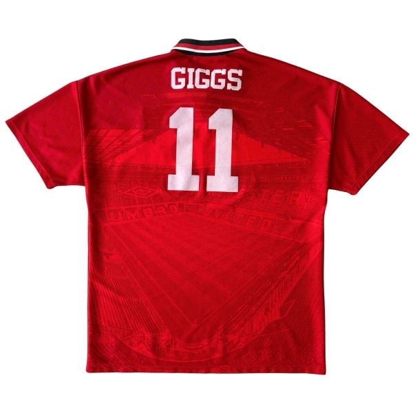ÁO BÓNG ĐÁ MANCHESTER UNITED 1994/96 SÂN NHÀ CHÍNH HÃNG - GIGGS #11