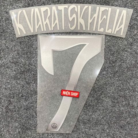 NAMESET KVARATSKHELIA 7 AUTHENTIC PARIS SAINT-GERMAIN 2025/26 SÂN KHÁCH THỨ NĂM CUP
