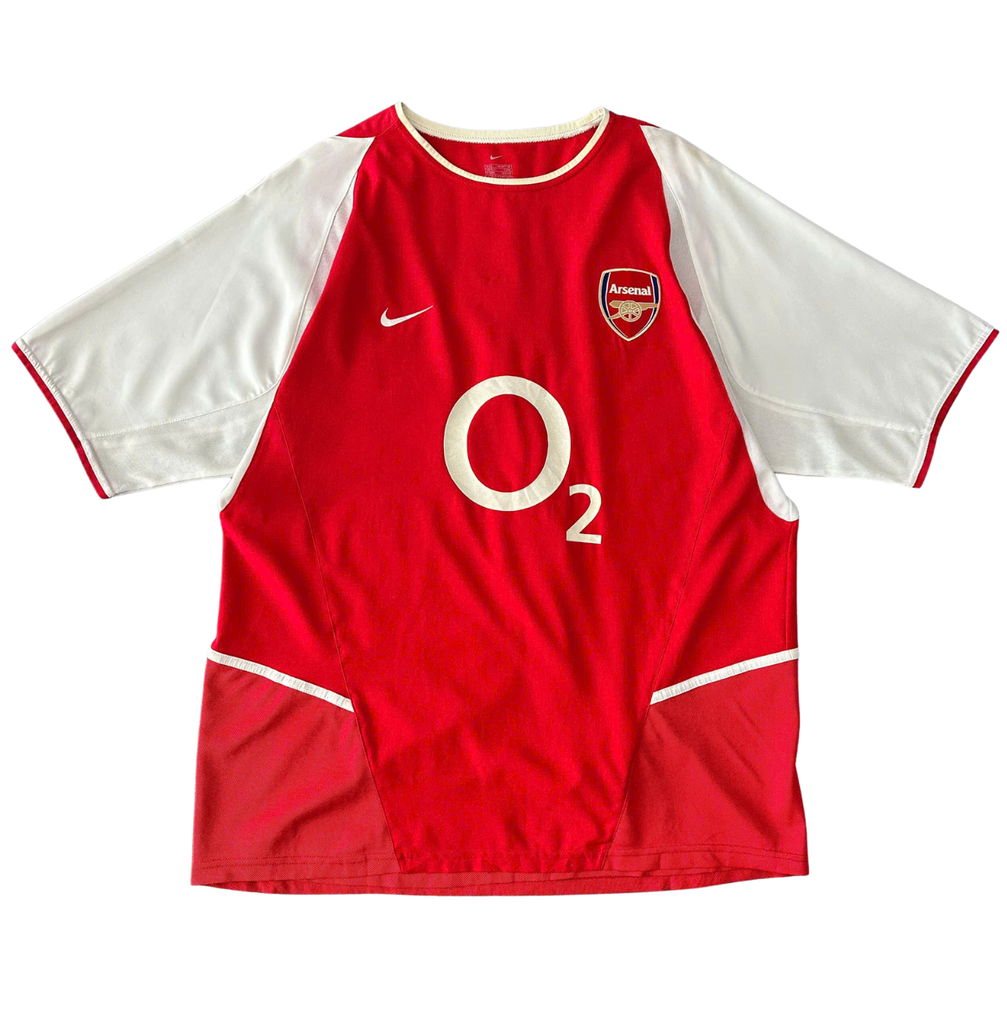 ÁO BÓNG ĐÁ ARSENAL 2002/04 CHÍNH HÃNG SÂN NHÀ BẢN FAN NAMESET PIRES 7 - 184985