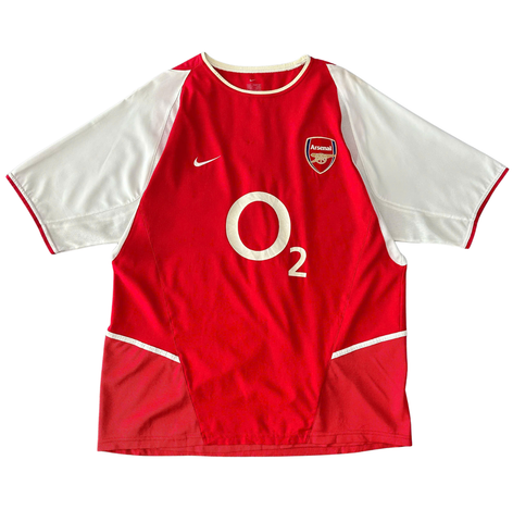 ÁO BÓNG ĐÁ ARSENAL 2002/04 CHÍNH HÃNG SÂN NHÀ BẢN FAN NAMESET PIRES 7 - 184985